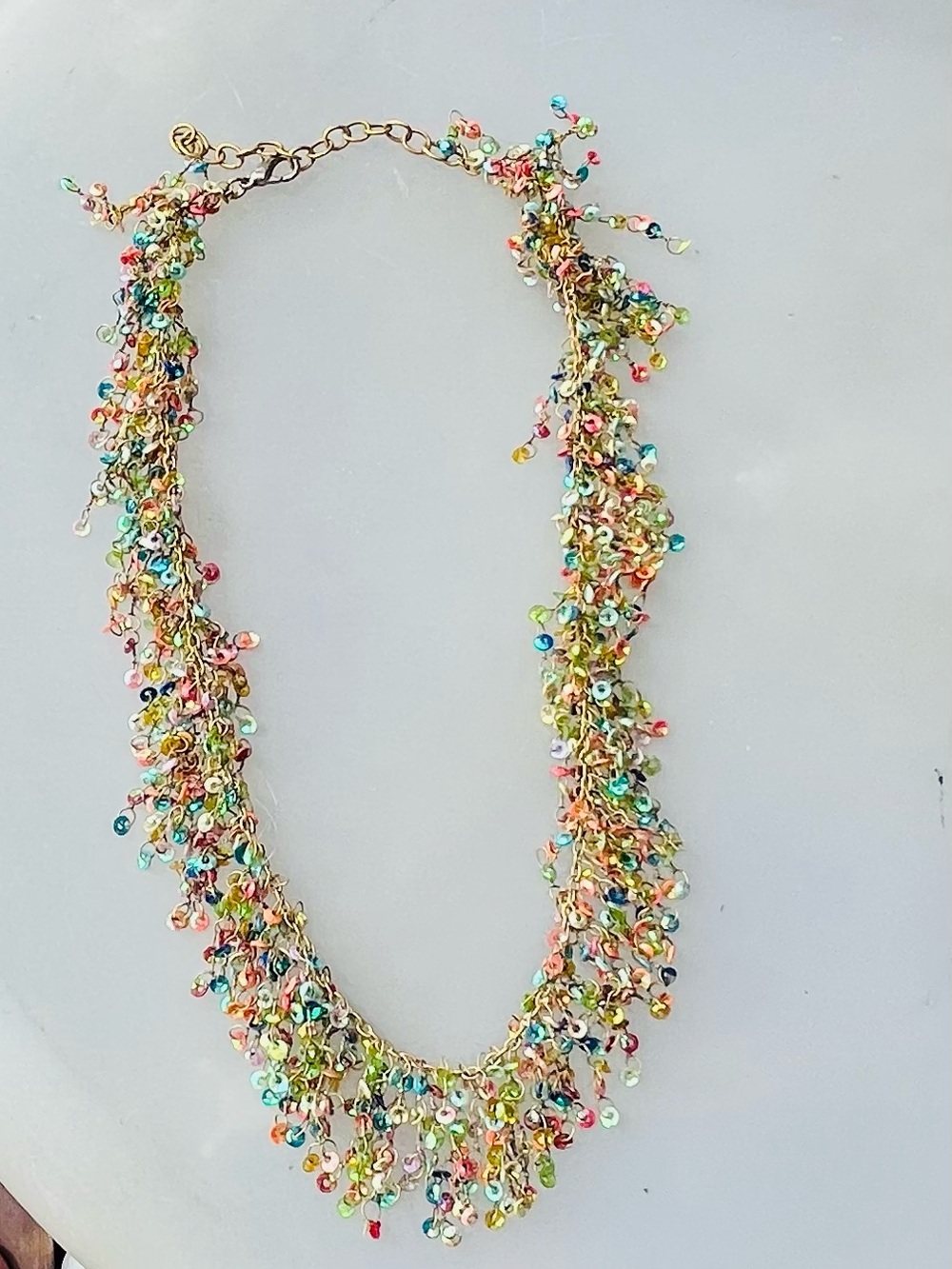 Multicolor Fringe Necklace